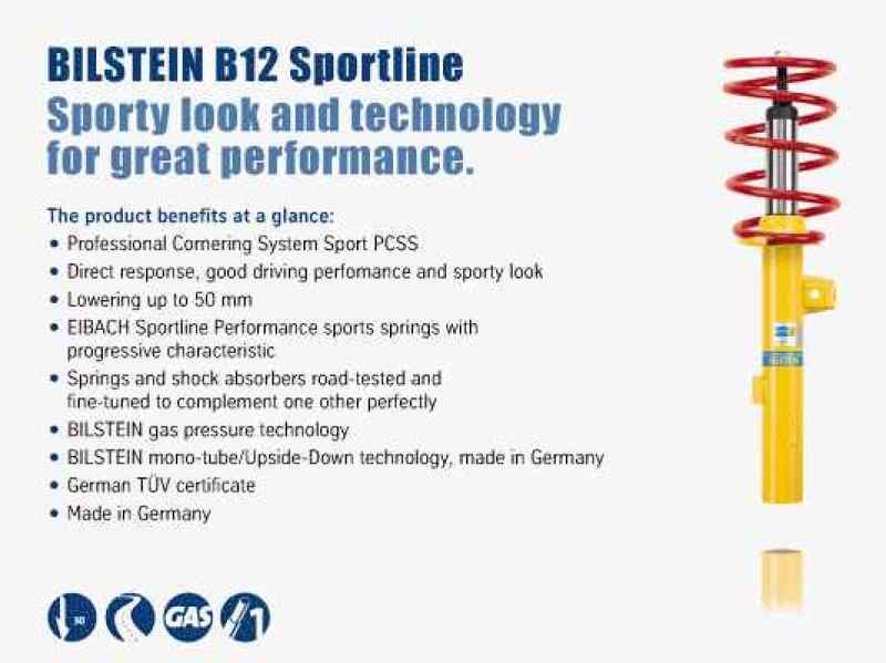 Bilstein 12-14 Mercedes-Benz C250 B3 OE Replacement Coil Spring - Front