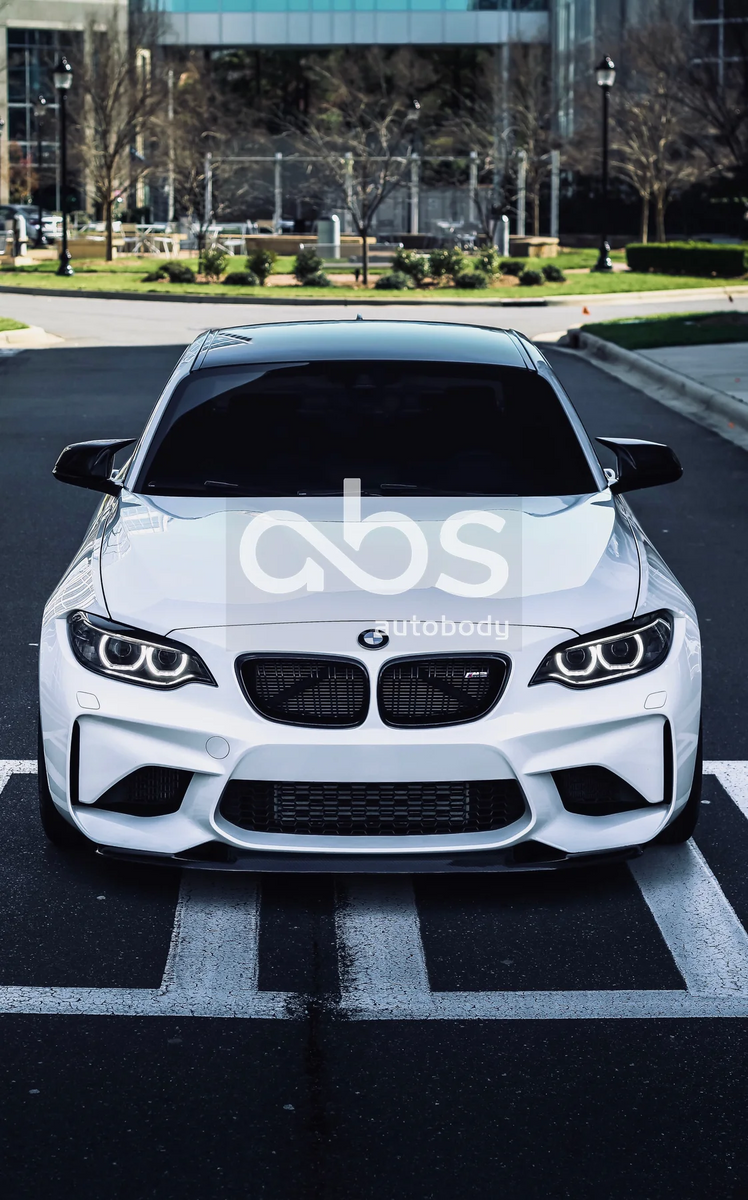 BMW M2 F87 MTC STYLE DRY CARBON FIBER REAR CORNERS