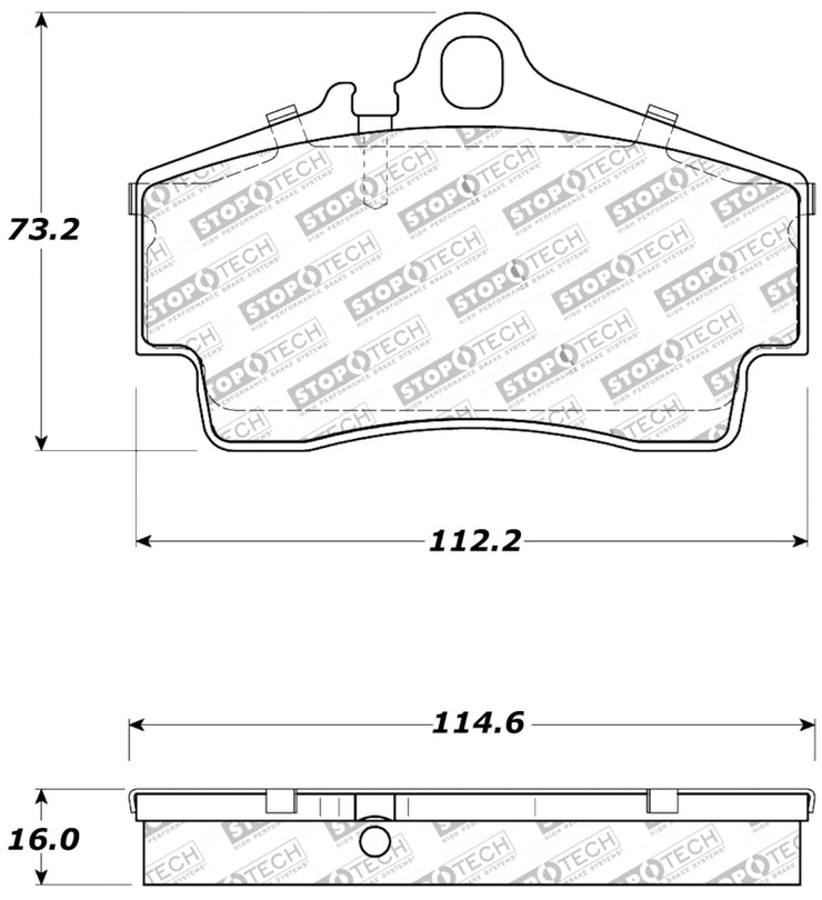 StopTech Performance 97-04 Porsche Boxster / 00-08 Boxster S / 98-08 911 Rear Brake Pads