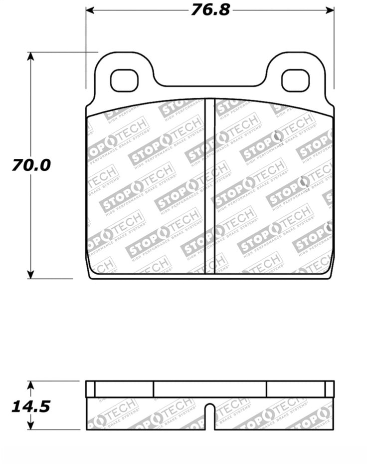 StopTech Performance 75-95 Alfa Romeo 2000 Spider/Graduate/Veloce Front Brake Pads