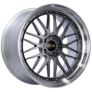 BBS LM 20x10 5x120 ET33 Diamond Black Center Diamond Cut Lip Wheel -82mm PFS/Clip Required