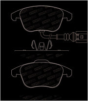 StopTech 2015+ Volkswagen Passat Street Performance Front Brake Pads