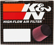 K&N Filter Universal Rubber Round Straight Filter 20 Deg Angled 2-7/16in Flange 3-3/4in OD 5in H