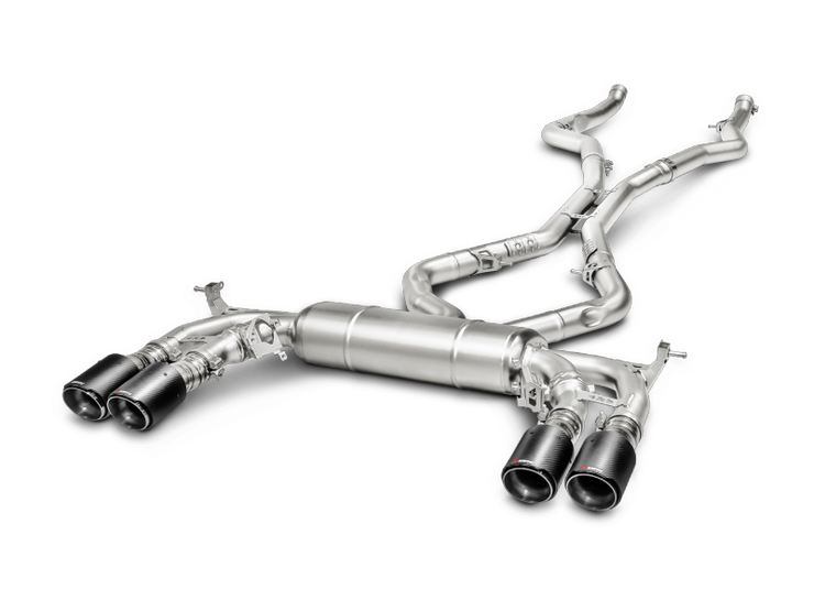 Akrapovic 15-17 BMW X5M (F85) Evolution Line Cat Back (Titanium) w/ Carbon Tips