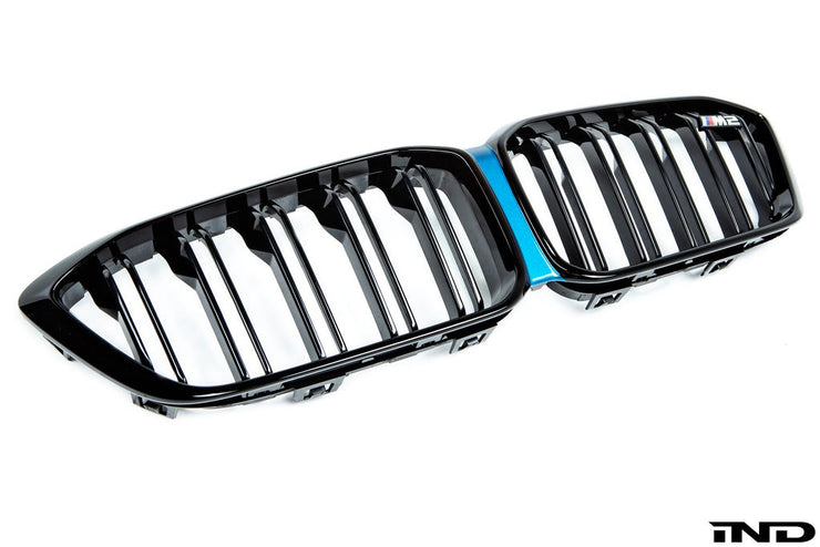 IND F87 M2 Competition Shadowline Front Grille with Painted Center Trim (Gloss Black)
