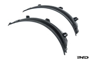 IND BMW G80 M3 European Rear Wheel Arch Trim Set (Factory BMW Matte Black)