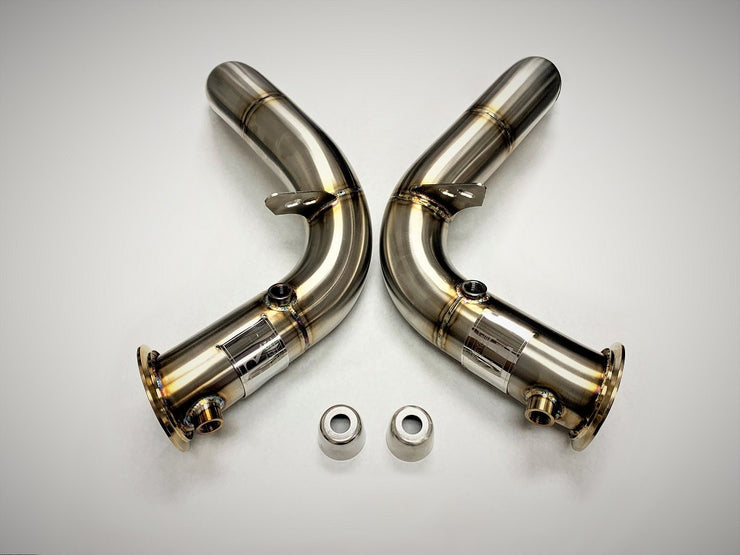 Evolution Racewerks Competition Series Catless Downpipe M5/M6 S63TU (Brushed Finish)