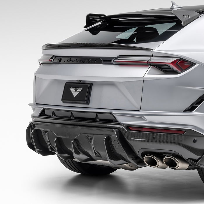 Vorsteiner Performante Edizione Aero Rear Diffuser Carbon Fiber PP 2x2 Glossy For Lamborghini Urus