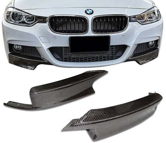 ABS Auto Body Carbon Fiber Front Splitters for M-Sport Bumper - F30 3-Series