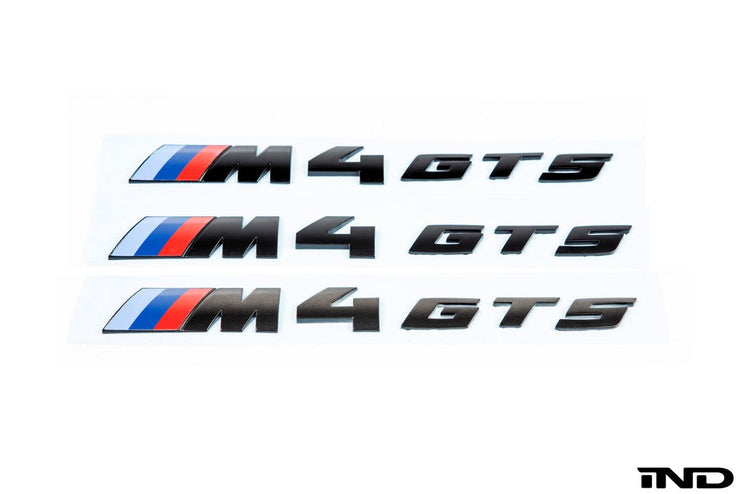 IND F82 M4 GTS Painted Trunk Emblem (Gloss Black)