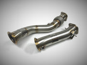 Evolution Racewerks Competition Series Catless Downpipes M2/M3/M4 S58 Engine (Brushed Finish)