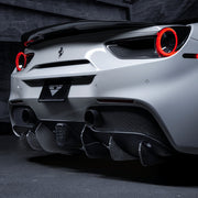 Vorsteiner Diavolo Carbon Fiber Rear Diffuser Fins For Ferrari 488 (set of 6)
