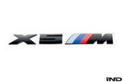 IND F85 X5M Painted Trunk Emblem (Gloss Black)