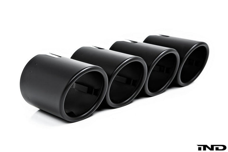 IND F90 M5 Exhaust Tip Set - Matte Black