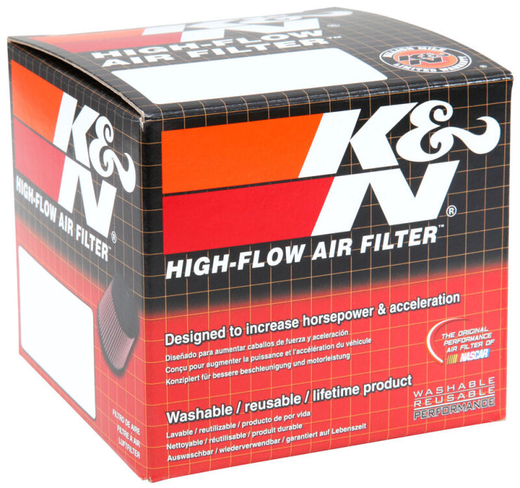 K&N Universal Clamp-On Air Filter 2-1/8in FLG 4 X 3 TPR/OVL W/Venturi