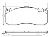 StopTech Street Touring 08-09 BMW 128i/135i Coupe Front Brake Pads