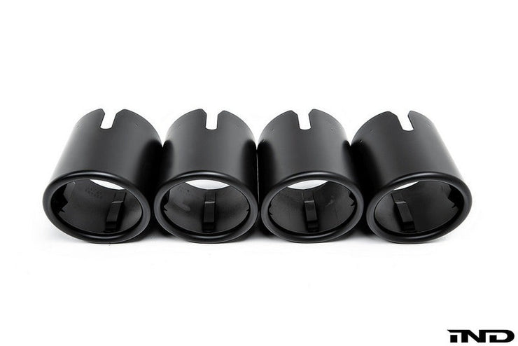 IND F90 M5 Exhaust Tip Set - Matte Black