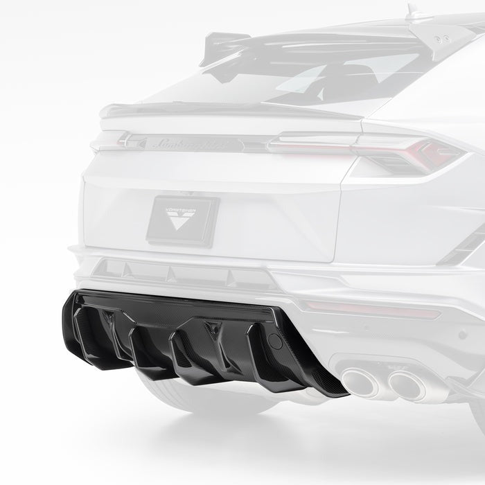 Vorsteiner Performante Edizione Aero Rear Diffuser Carbon Fiber PP 2x2 Glossy For Lamborghini Urus