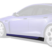 Vorsteiner VRS Side Skirts Carbon Fiber PP 2x2 Glossy For Tesla Model S Plaid