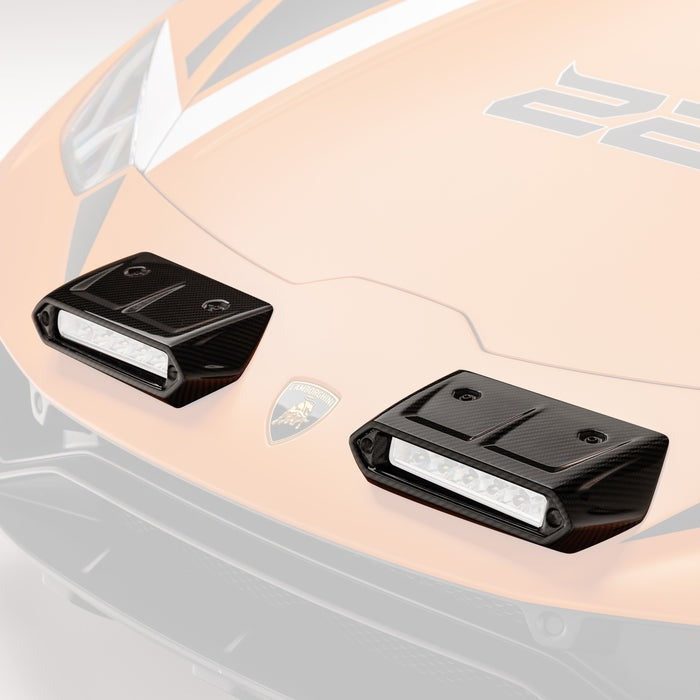 Vorsteiner Sterrato VRS Aero Fog Light Covers Carbon Fiber PP 2x2 Glossy For Lamborghini Huracan