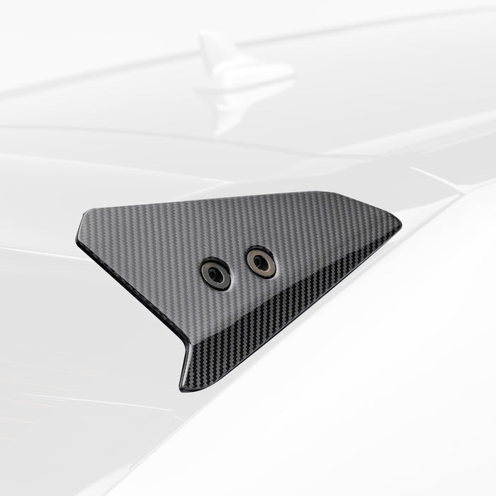 Vorsteiner Performante Edizione Aero Roof Spoiler End Caps Carbon Fiber PP 2x2 Glossy For Lamborghini Urus