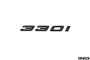IND G20 330i Painted Trunk Emblem (Gloss Black)
