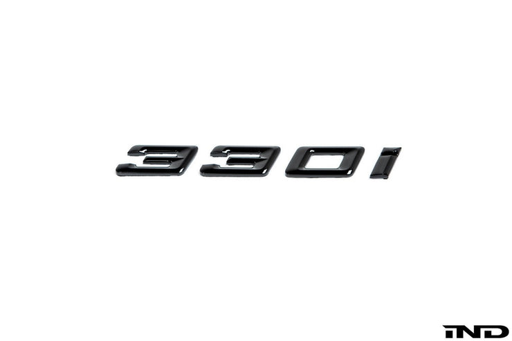 IND G20 330i Painted Trunk Emblem (Gloss Black)