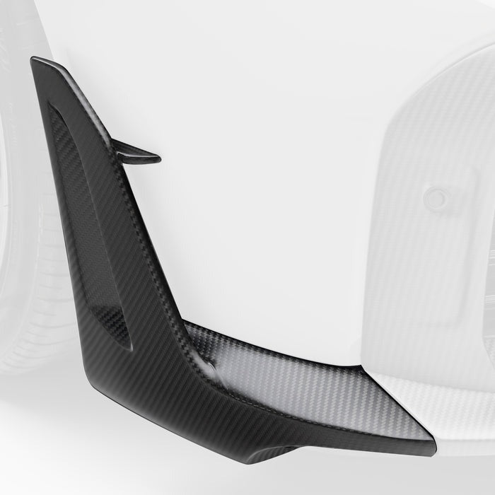 Vorsteiner Aero Front Spoiler Winglets For Porsche 992 Turbo S (Satin)