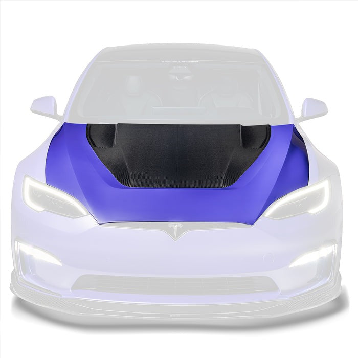Vorsteiner VRS Aero Hood Carbon Fiber PP 2x2 Glossy For Tesla Model S Plaid