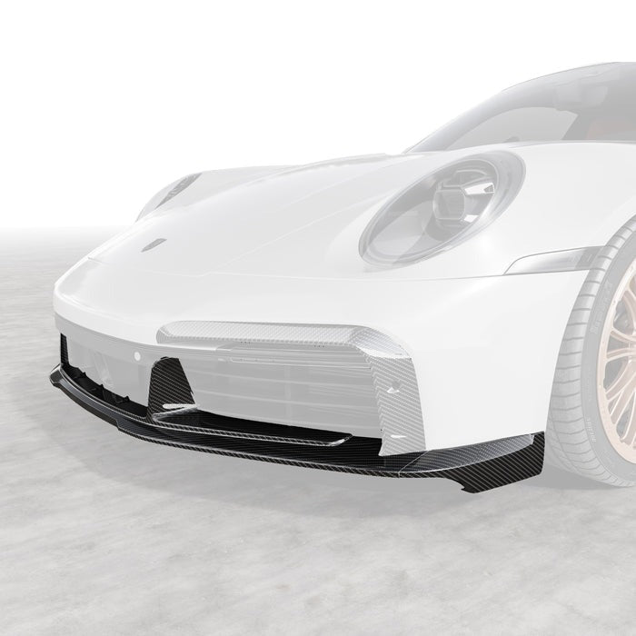 Vorsteiner Aero Front Spoiler w/ Side Fins For Porsche 992 Turbo S (Glossy)