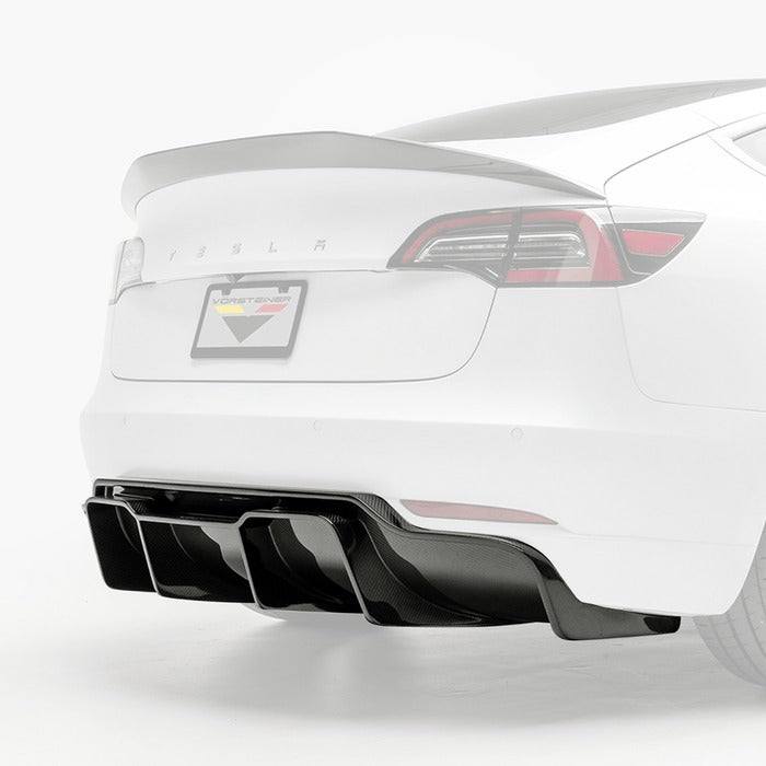 Vorsteiner Volta Aero Rear Diffuser *TRACK EDITION* For Tesla Model 3