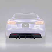 Vorsteiner VRS Aero Rear Diffuser Carbon Fiber PP 2x2 Glossy For Tesla Model S Plaid