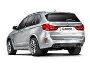 Akrapovic 15-17 BMW X5M (F85) Evolution Line Cat Back (Titanium) w/ Carbon Tips