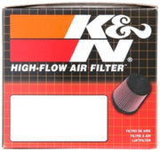 K&N Universal Chrome Filter-Round Straight 2.125in Flg ID x 3in OD x 3in H