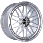 BBS LM 21x9 5x120 ET32 Diamond Silver Center Diamond Cut Lip Wheel -82mm PFS/Clip Required