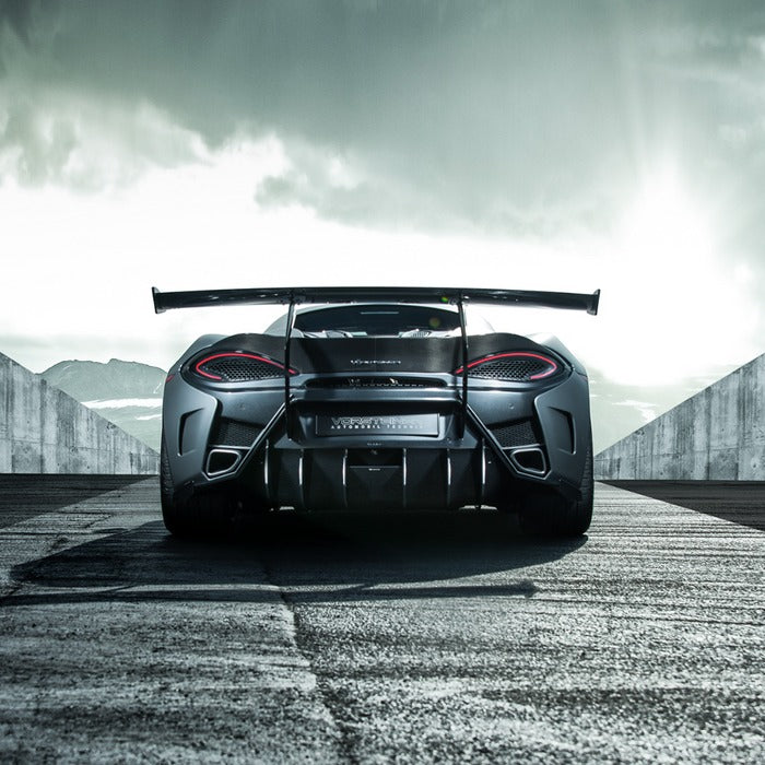 Vorsteiner VX Aero Wing Blade Carbon Fiber w/ Carbon Fiber Uprights For Mclaren 570S
