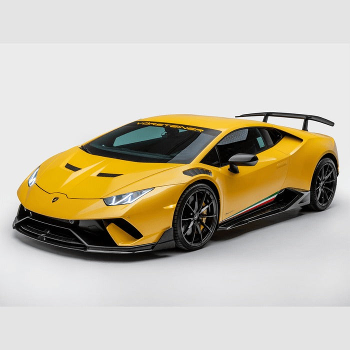 Vorsteiner Vicenza Edizione Aero Front Fenders w/Integrated Vents and Splash Shields (Carbon Matrix) For Lamborghini Huracan Performante