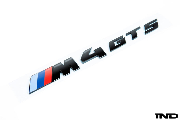 IND F82 M4 GTS Painted Trunk Emblem (Gloss Black)