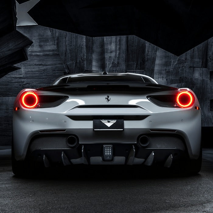 Vorsteiner Diavolo Carbon Fiber Rear Diffuser Fins For Ferrari 488 (set of 6)