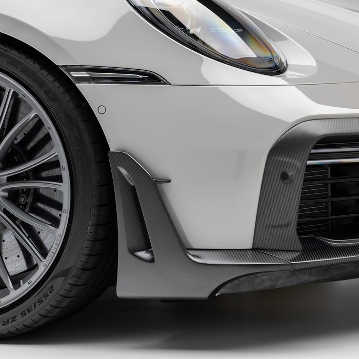 Vorsteiner Aero Front Spoiler Winglets For Porsche 992 Turbo S (Satin)