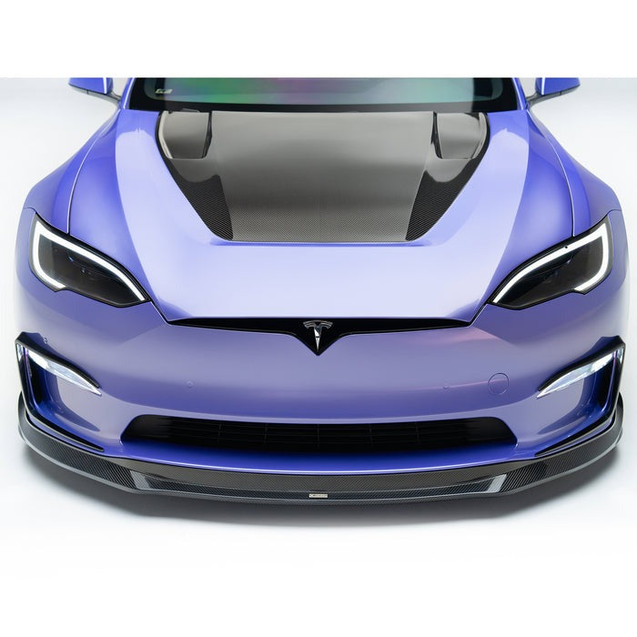 Vorsteiner VRS Aero Hood Carbon Fiber PP 2x2 Glossy For Tesla Model S Plaid