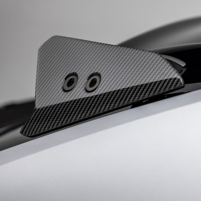 Vorsteiner Performante Edizione Aero Roof Spoiler End Caps Carbon Fiber PP 2x2 Glossy For Lamborghini Urus