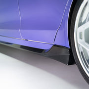 Vorsteiner VRS Side Skirts Carbon Fiber PP 2x2 Glossy For Tesla Model S Plaid