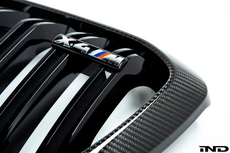 BMW M Performance F98 X4M Pre-LCI Carbon Front Grille Set