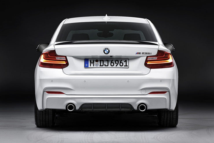 BMW M Performance F22 M-Sport Rear Diffuser (Matte Black)