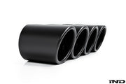 IND F90 M5 Exhaust Tip Set - Matte Black