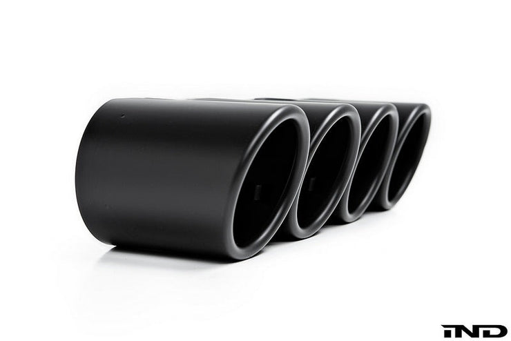 IND F90 M5 Exhaust Tip Set - Matte Black