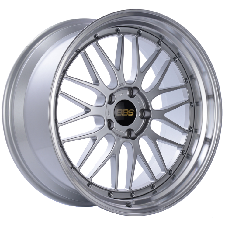 BBS LM 20x10 5x120 ET20 Diamond Silver Center Diamond Cut Lip Wheel -82mm PFS/Clip Required