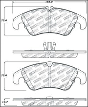 StopTech Performance 08-10 Audi A5 / 10 S4 / 09-10 Audi A4 (except Quattro) Front Brake Pads