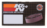 K&N Universal Custom Air Filter - Oval 1.375in Flange / 4.875in ID / 2.25in Overall Height